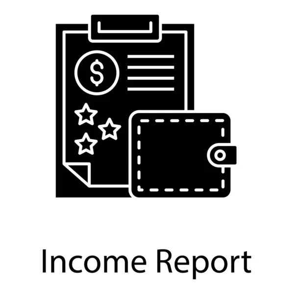 Αναφορά Εισοδήματος Χρηματοοικονομικό Έγγραφο Που Δημιουργείται Μηνιαία Ετήσια Βάση Για — Διανυσματικό Αρχείο