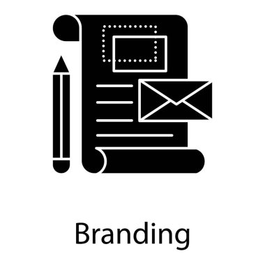 Marka vektör tasarımı beyaz arkaplanda izole edildi 