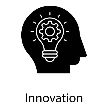 Zihnin içindeki ampul parlak zihin fikrini tasvir ediyor..