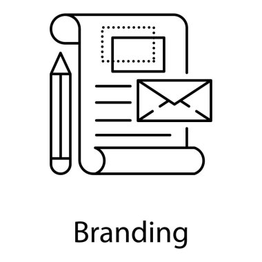 Marka vektör tasarımı beyaz arkaplanda izole edildi 