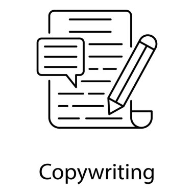 Kopyalama sembolünü gösteren bir kağıt içeren kalem 