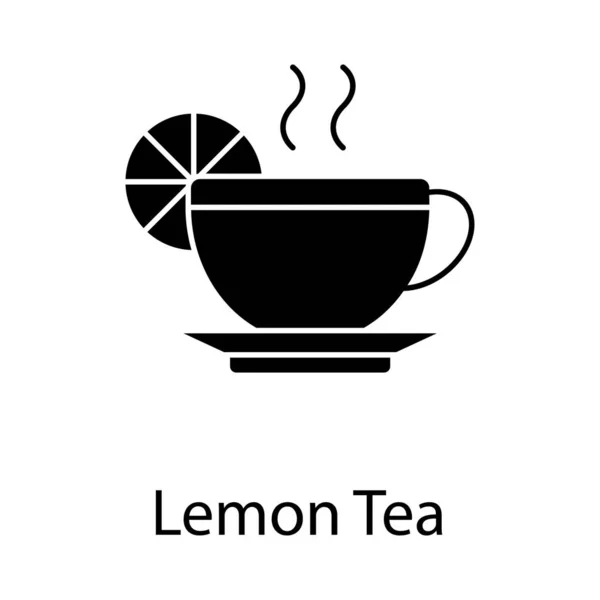 杯子和茶托中的热饮料 茶杯病媒 — 图库矢量图片