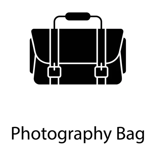 Photography Bag Vector Having Photographic Equipment Perfect Web Designs — Stock Vector