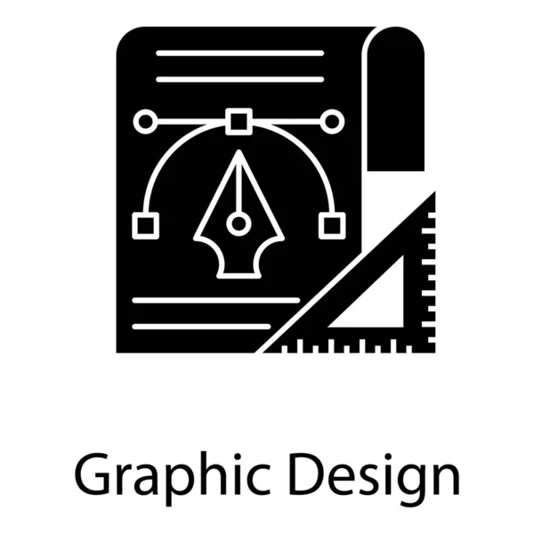 Diseño Gráfico Diseño Vectores Glifo Concepto Obra Arte — Archivo Imágenes Vectoriales