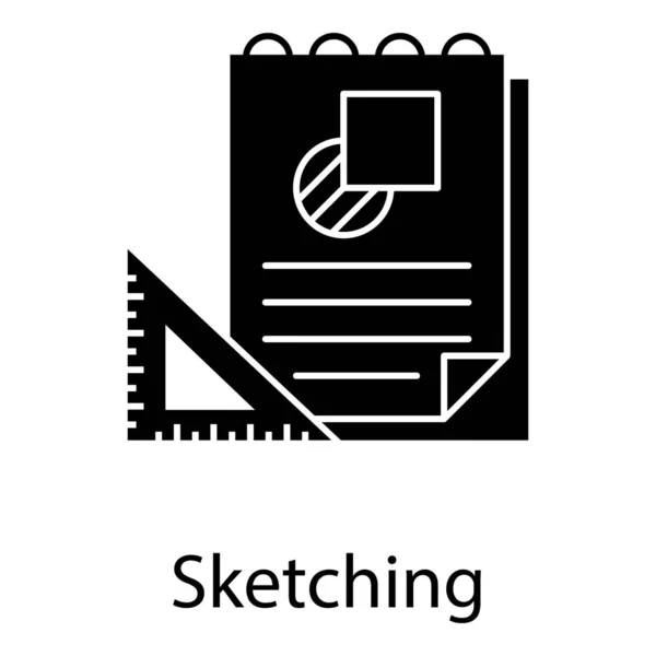 Sketching Vector Design Solid Vector — Stock Vector