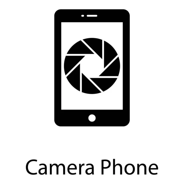 Vaste Telefoon Camera Vector Mobiele Fotografie — Stockvector
