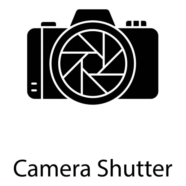 Uma Ferramenta Fotografia Também Conhecida Como Obturador Câmera — Vetor de Stock