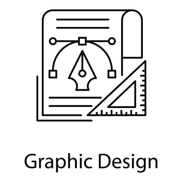 Projektowanie Graficzne Wektora Linii Koncepcja Grafiki — Wektor stockowy