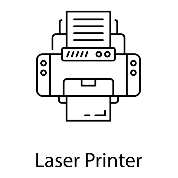 Ontwerp Van Printer Geïsoleerd Witte Achtergrond — Stockvector