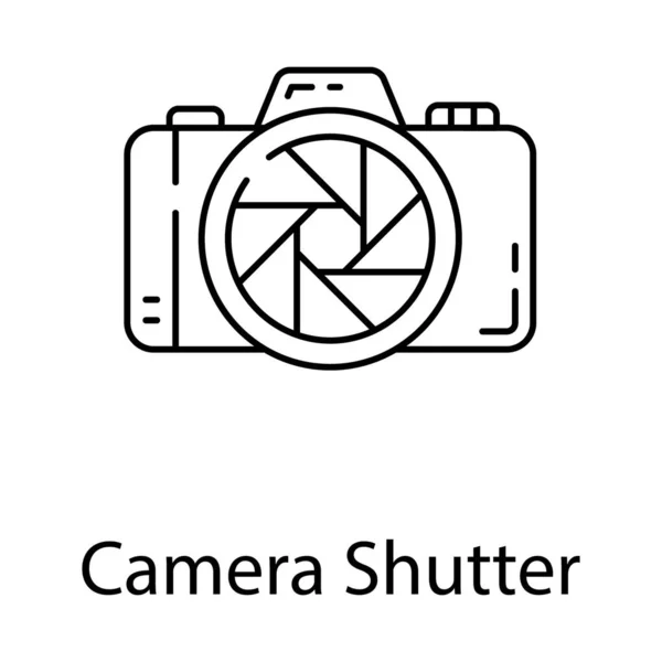 Uma Ferramenta Fotografia Também Conhecida Como Obturador Câmera — Vetor de Stock