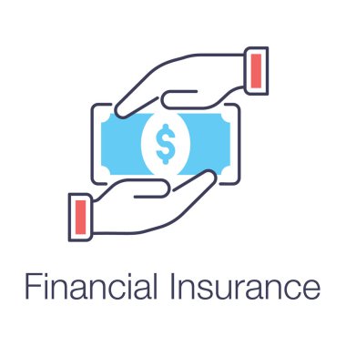 İçerideki dolar yığını, finansal sigorta simgesi.