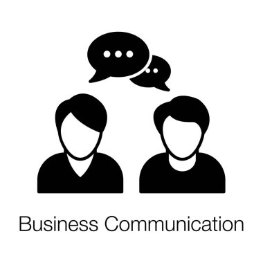 İş iletişim simgesinin kabartma vektör tasarımı.