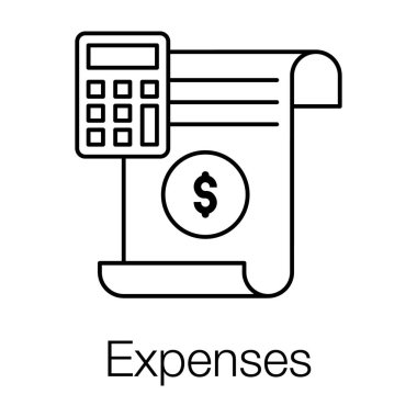 Hesap makinesi harcama hesaplama kavramına sahip finans raporu.