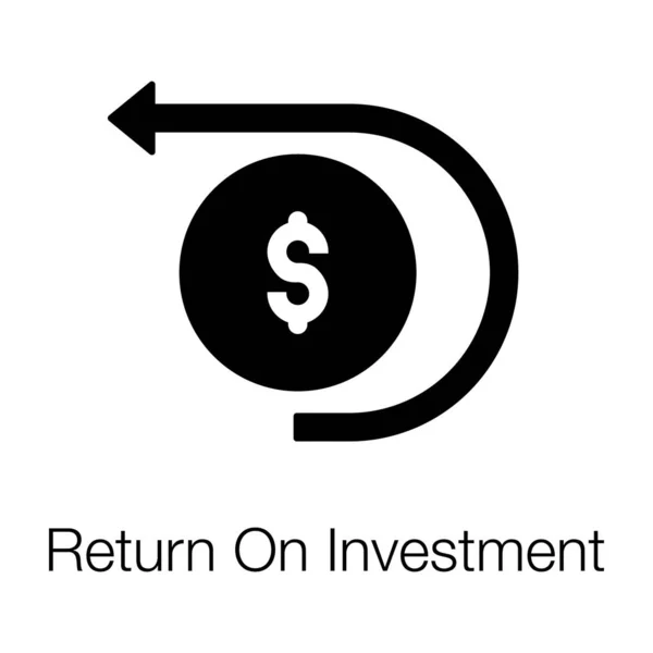 Заповнений Іконок Дизайну Повернення Інвестицій — стоковий вектор