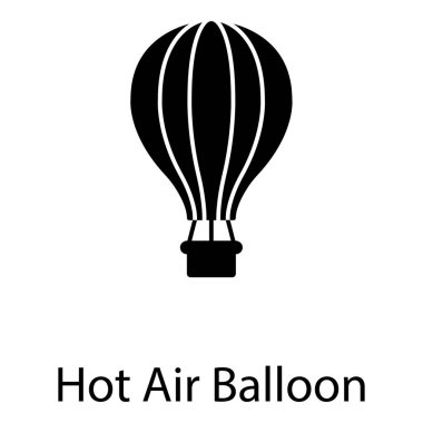 Dolu dizaynda sıcak hava balonu vektörü