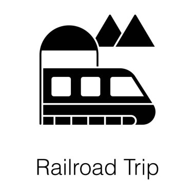 Kamu treni taşımacılığı, demiryolu seyahat vektörü sağlam belirlenmiş tren taşımacılığı, demiryolu seyahat vektörü sağlam tasarım 