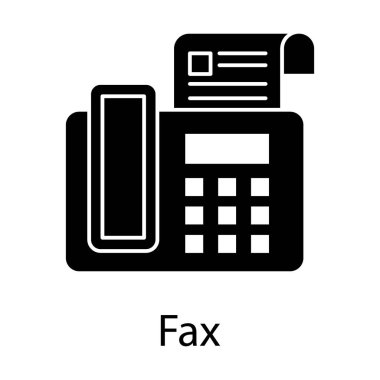 Elektrik aygıtı, faks simgesi tasarımı 