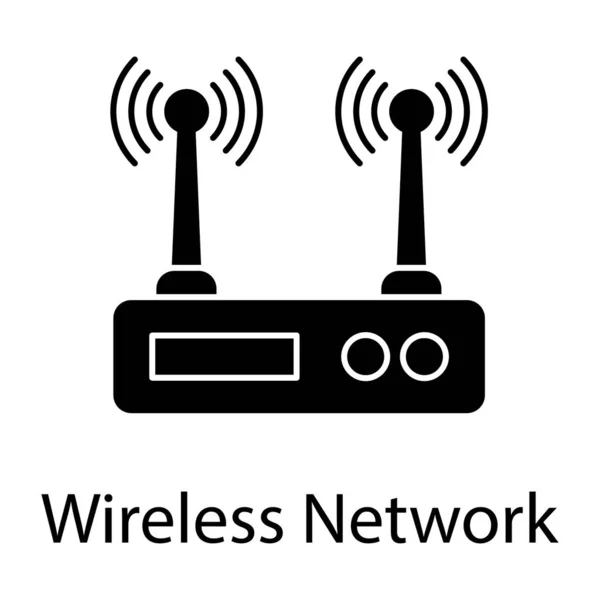 인터넷 Wifi 라우터 가젯에 채워진 디자인 — 스톡 벡터