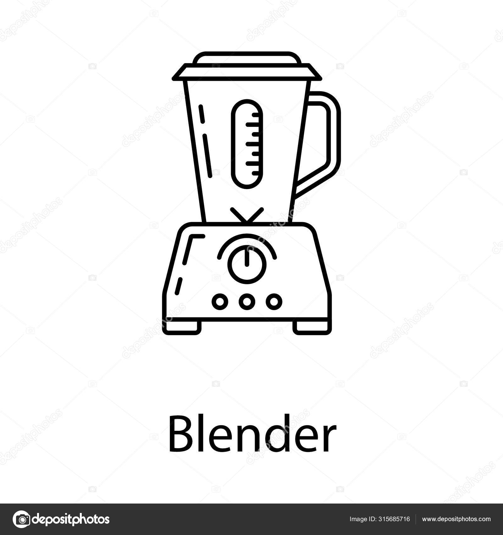 Electric Juicer Machine Blender Icon Line Design Stock Vector Image by