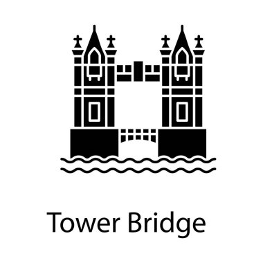 Yerleşim noktası, kule köprüsü glifte. 