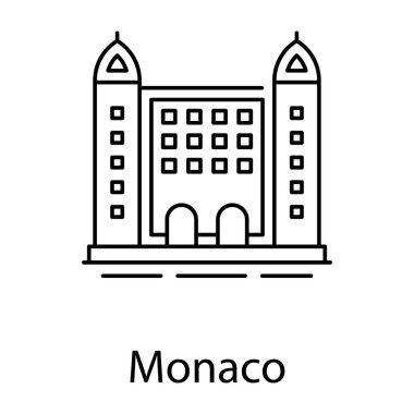 Monte Carlo kumarhane binası, Monako tarihi simgesi. 