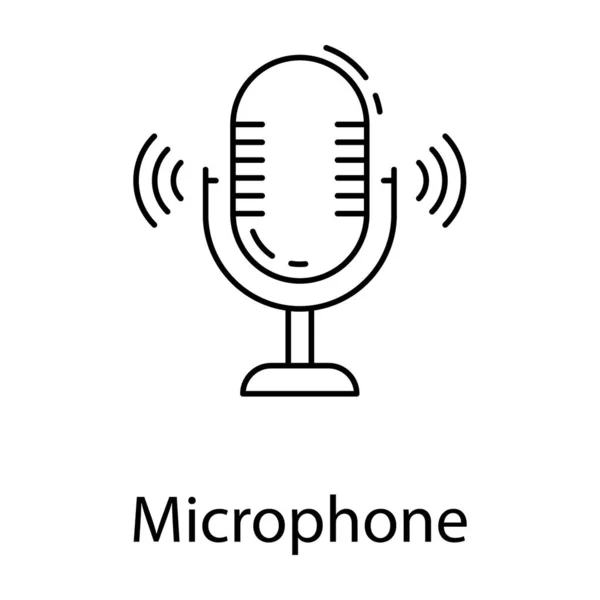 Hangrögzítés Mikrofonjának Tervezése — Stock Vector