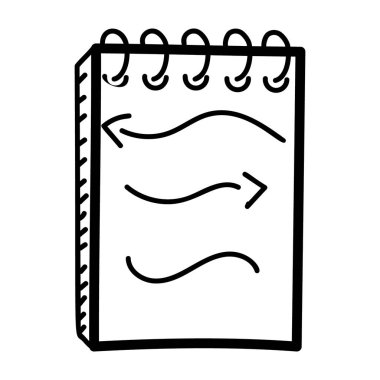 Not defteri, kağıt sayfaları yazmak, çizmek veya hatıra defteri yapmak için kullanılır..