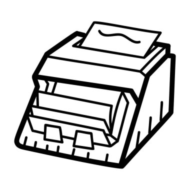 Harici bir donanım, yazıcı eli simgesi 