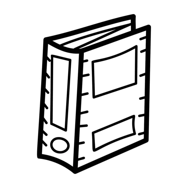 Notebook Tekening Pictogram Dagboek Vector Ontwerp — Stockvector