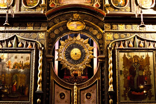 Moscow 2019 Icon Ornaments Interior Walls Saint Basil Cathedral World — Stock Photo, Image
