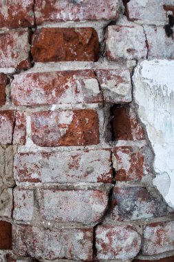 eski kırmızı tuğla ve çimento doku
