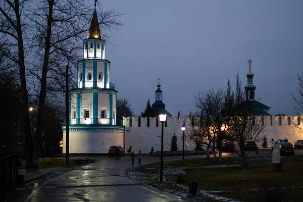 Вид Стіни Монастир Раф Вночі — стокове фото