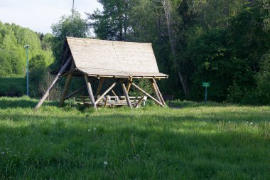 gece Moskova görünümü Zaryadye Park nehir Moskova