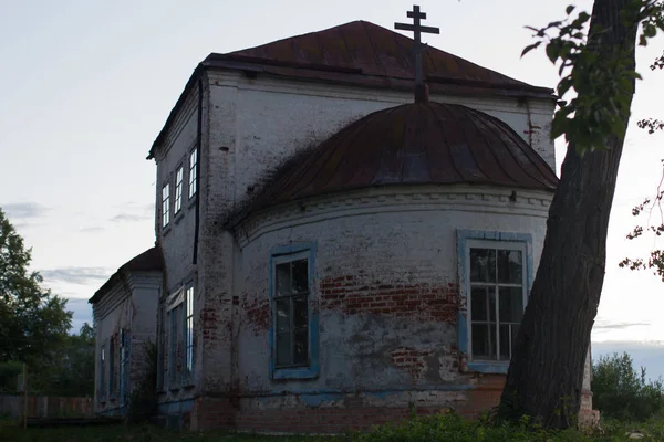 Bogoyavlenie Falu Nizhny Novgorod Régió Június 2019 Kilátás Restaurált Szentháromság — Stock Fotó
