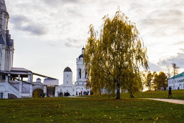 Podzim Slunečný Den Pohled Město Moskva Parku Kolomenskoye — Stock fotografie