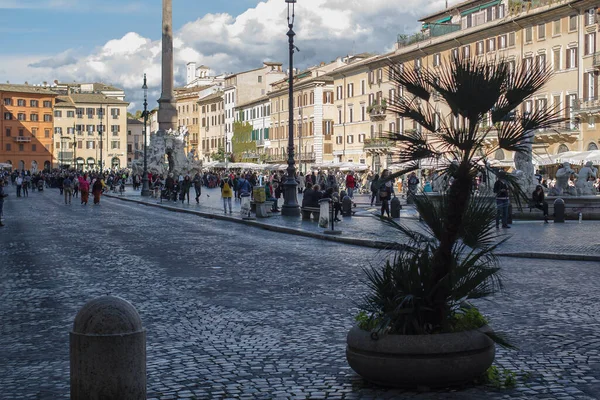 Roma 2019 Vista Praça Navona Piazza Navona Meio Dia — Fotografia de Stock