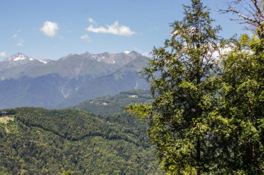 Rosa Khutor, Sochi 'deki Kafkas dağlarının yaz manzaraları