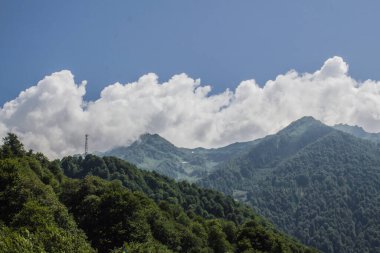 Rosa Khutor, Sochi 'deki Kafkas dağlarının yaz manzaraları