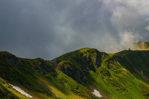 Paysages Estivaux Des Montagnes Caucase Rosa Khutor Sotchi — Photo