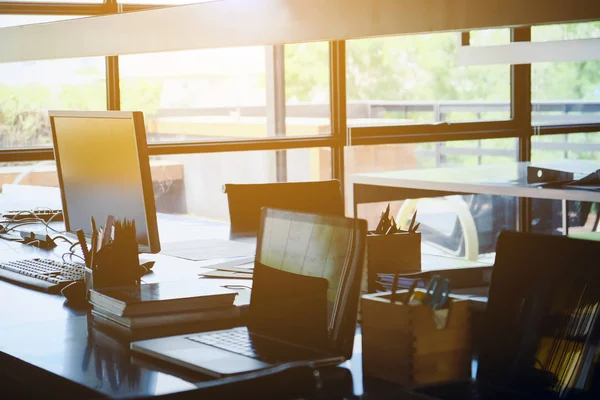 Bild Arbetsplatsen Modern Office Interiör — Stockfoto