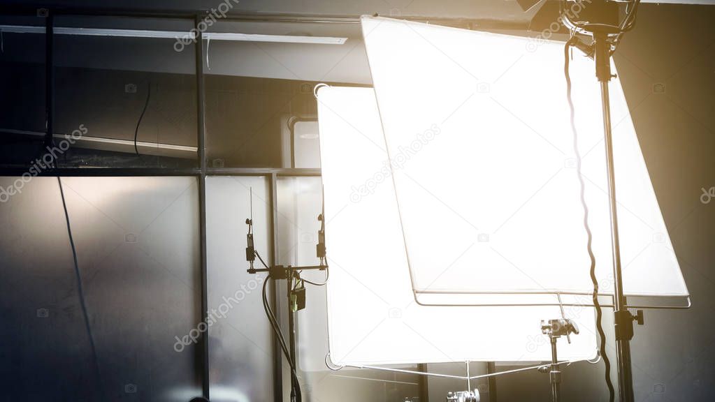 image of studio lighting setup background