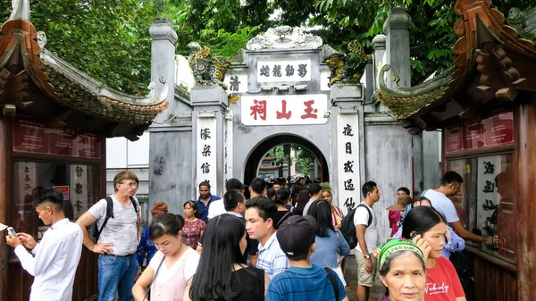 Hanói Vietname Setembro 2018 Ngoc Son Temple Entrada Ngoc Son — Fotografia de Stock