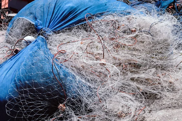 Balıkçılık Ağlar Arka Plan Görüntü Kadar Kapatın — Stok fotoğraf