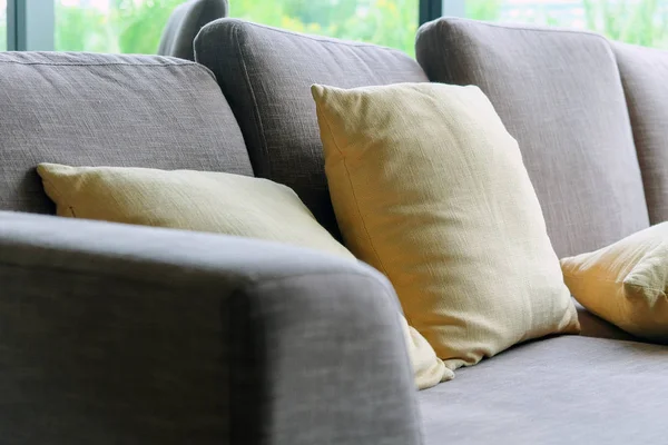 Cushion Sofa Living Room Detail — Stock Photo, Image
