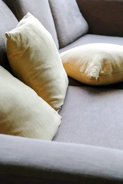Cushion Sofa Living Room Detail — Stock Photo, Image