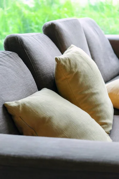 Cushion Sofa Living Room Detail — Stock Photo, Image