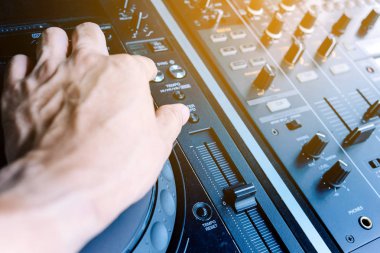 Dj pikap Mikser konsol kontrol görüntüyü kapat