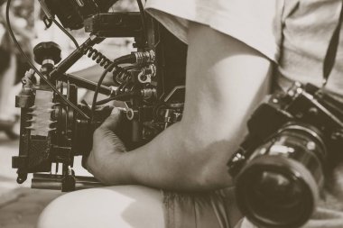 Film ekibi. Sahne arkasında
