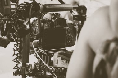 Film Crew. Behind the scenes clipart