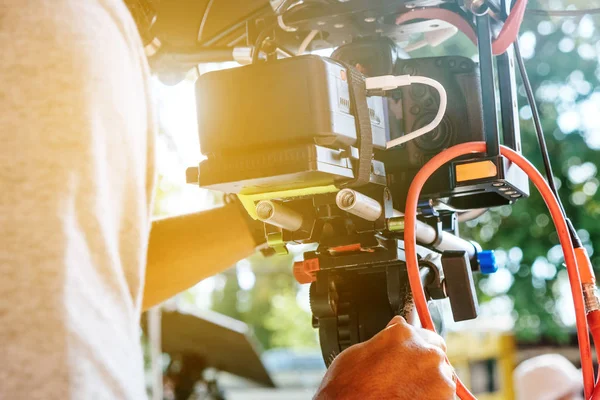 Equipo Filmación Detrás Escena — Foto de Stock